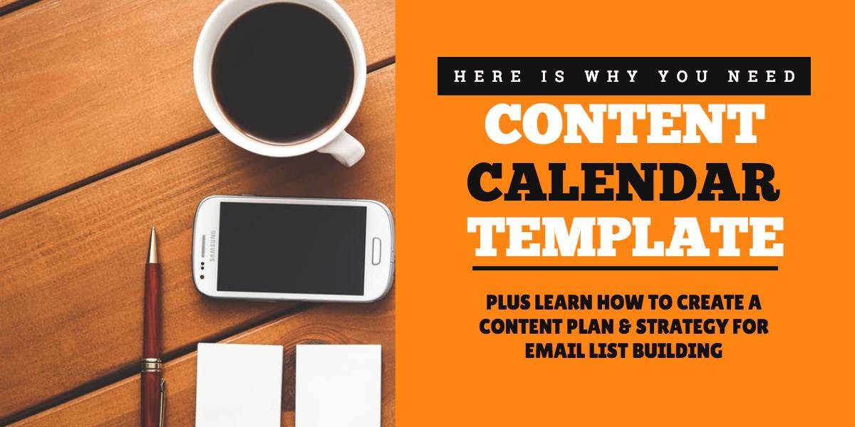 Why you need a content calendar template